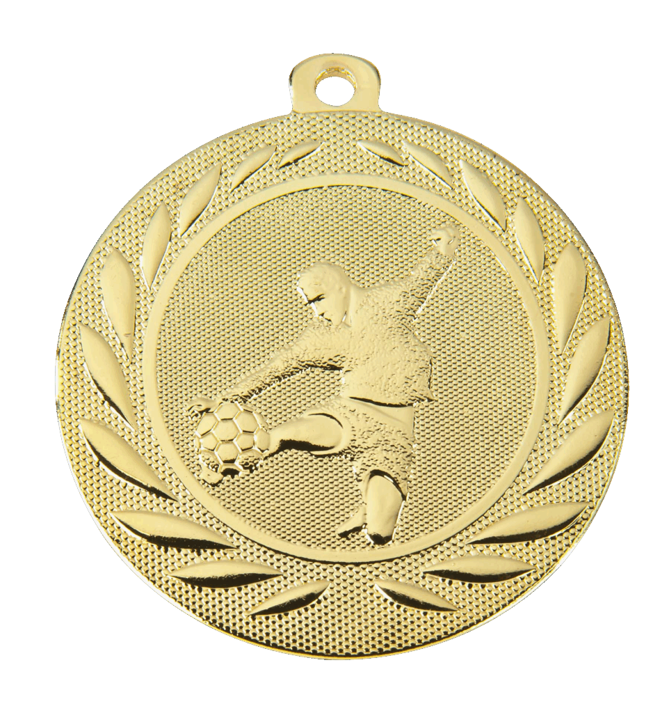 Mooie voetbalmedaille overwinning