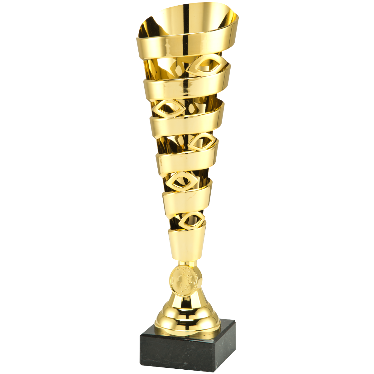 Gouden overwinning bekroning beker