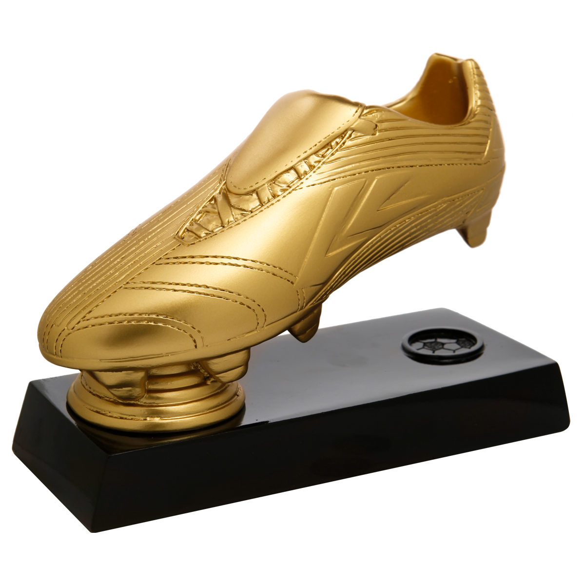 Gouden voetbal schoen beeld