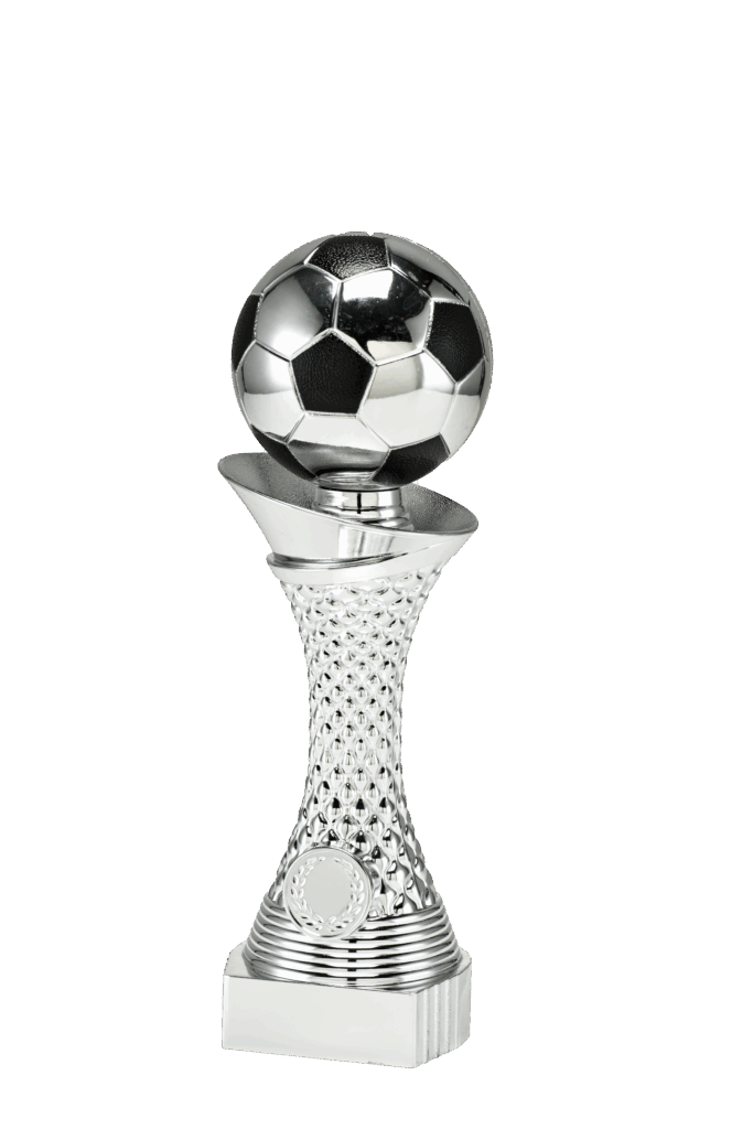 Zilveren voetbalprestige beeld