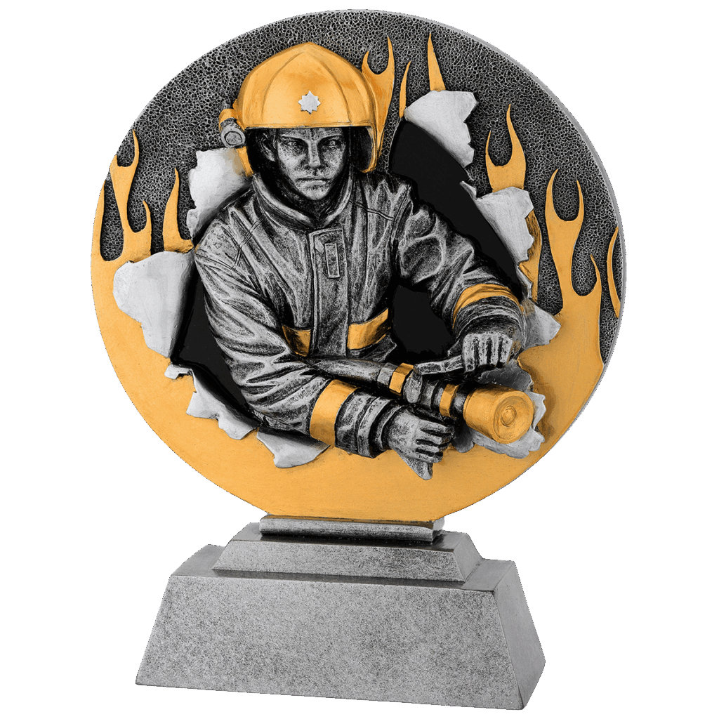 Brandweerheld in actie beeld