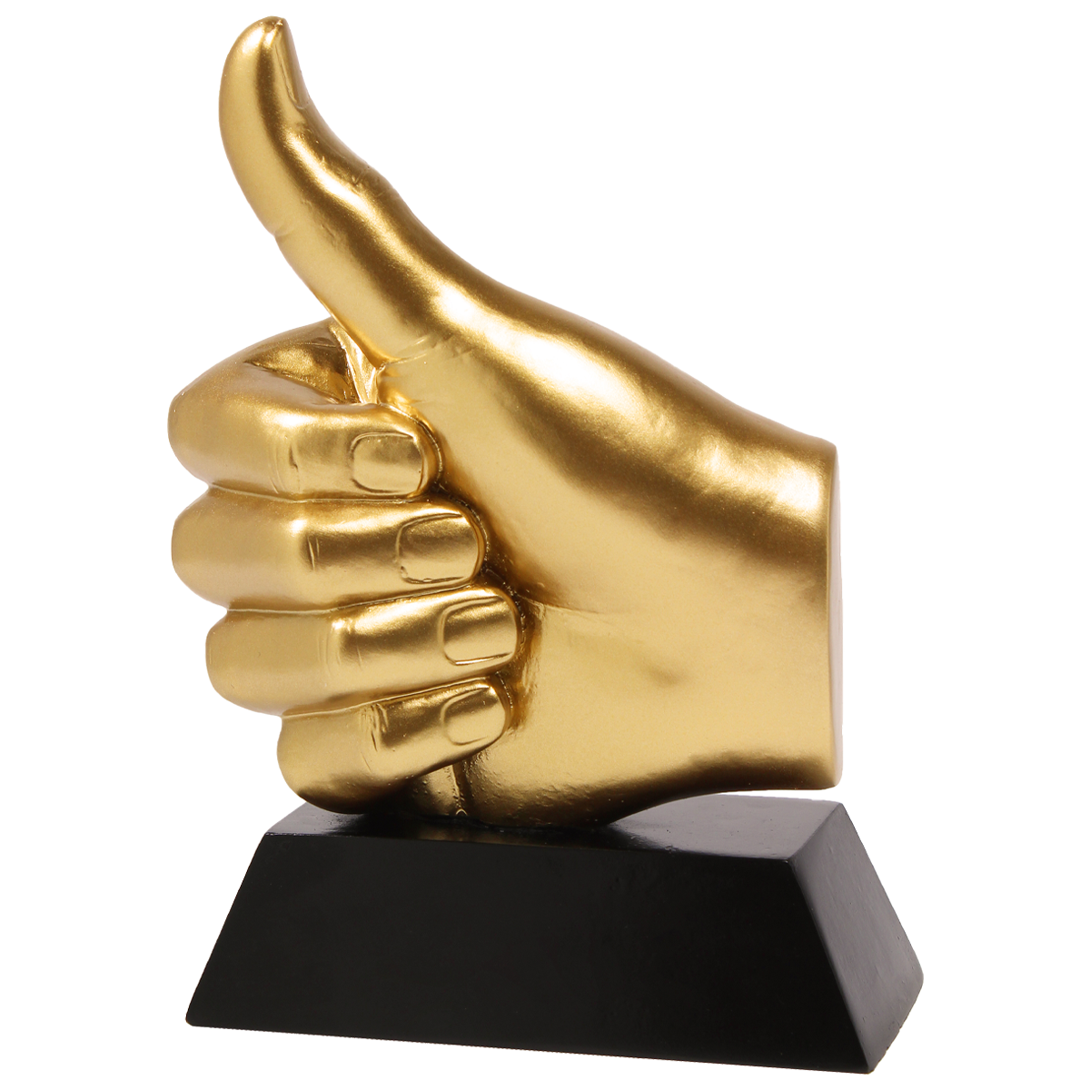 Gouden duim beeldje erkenning